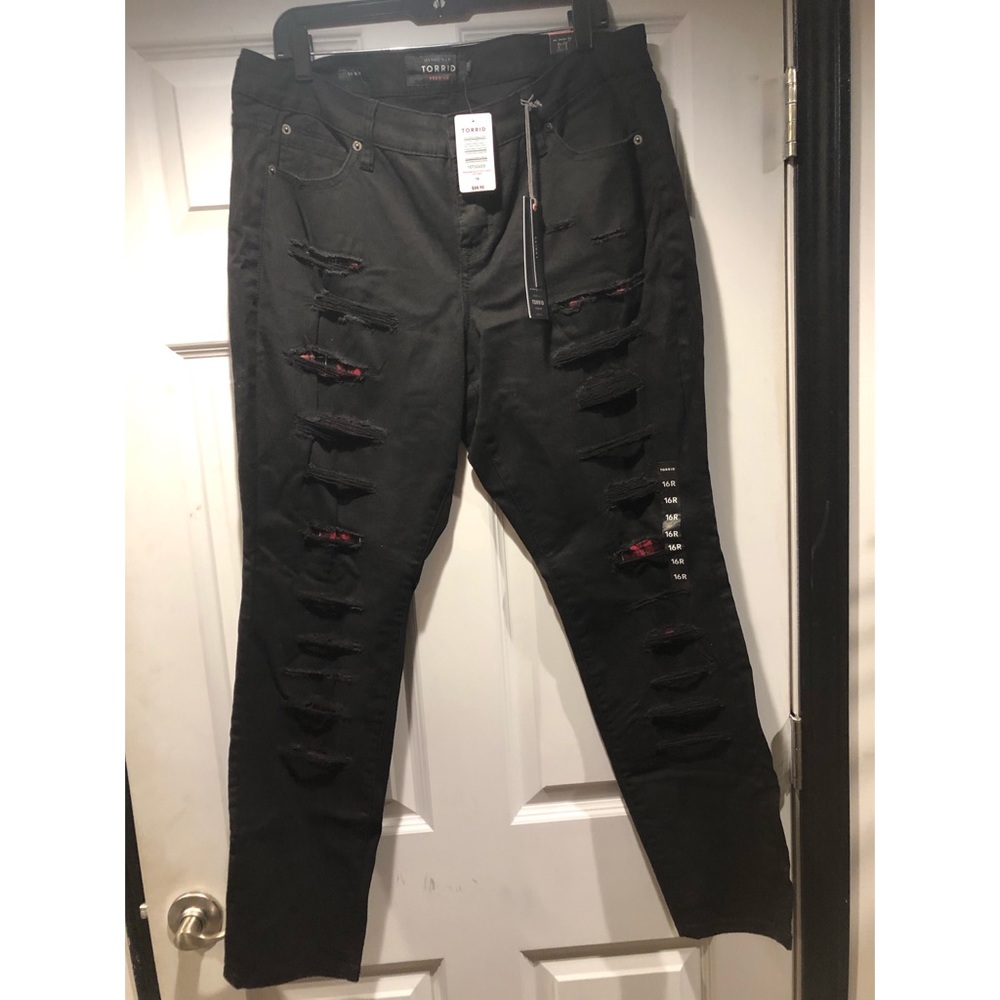 Distressed jeans